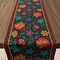 Mexican Fiesta Table Runner – Cinco de Mayo Rustic Floral Linen Table Decor for Fiesta Party, Taco Tuesday, Dia de los Muertos & Kitchen Dining Table Decoration